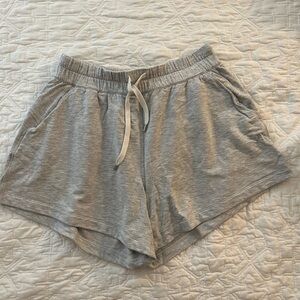 Grey lululemon sweat shorts